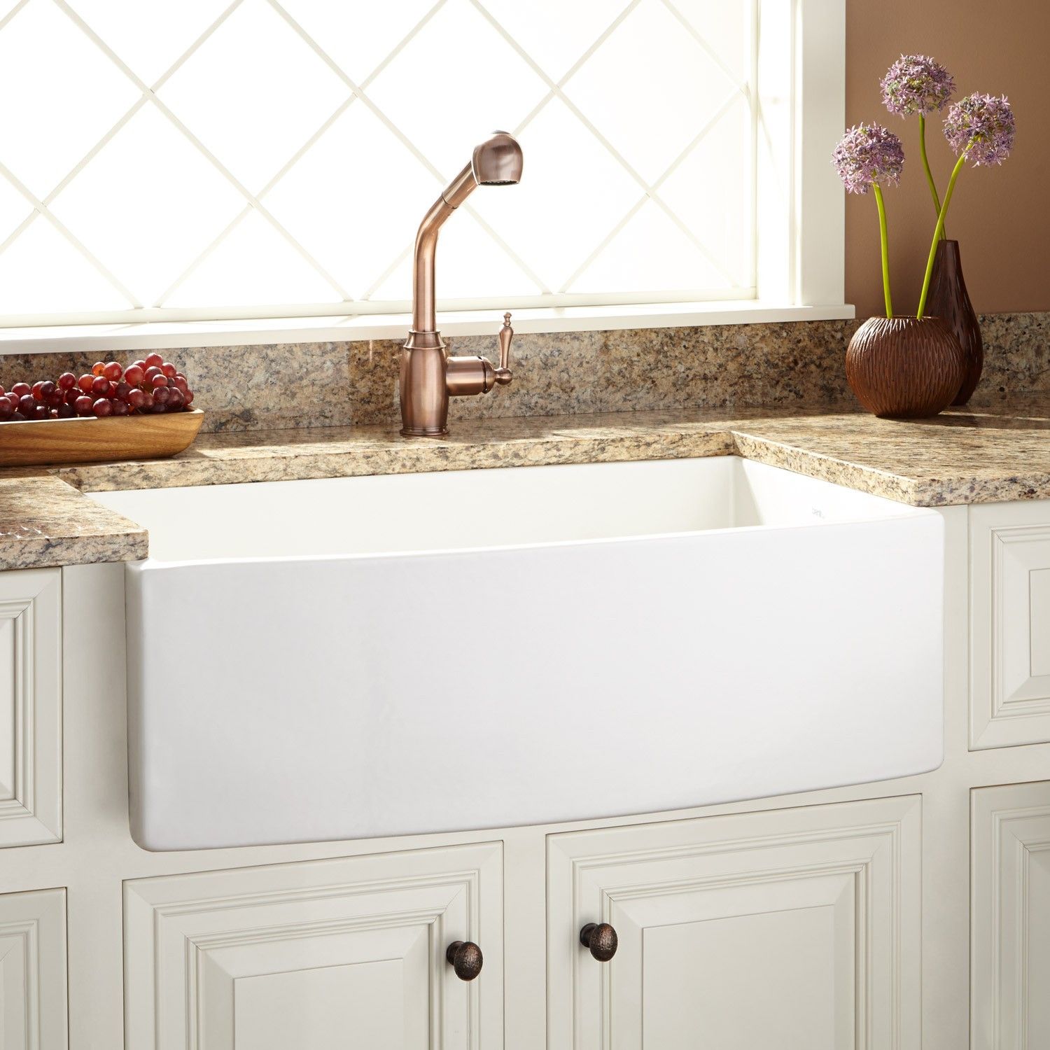 30 Pendleton Fireclay Farmhouse Sink Curved A White 30 Pendleton Fireclay Farmhouse Sink Curved A White