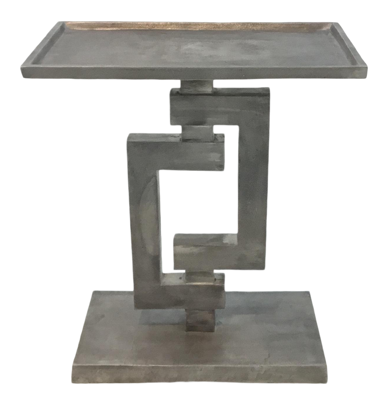 Industrial Aged Metal Arteriors Barnett Side Table in 2021 | Metal ...