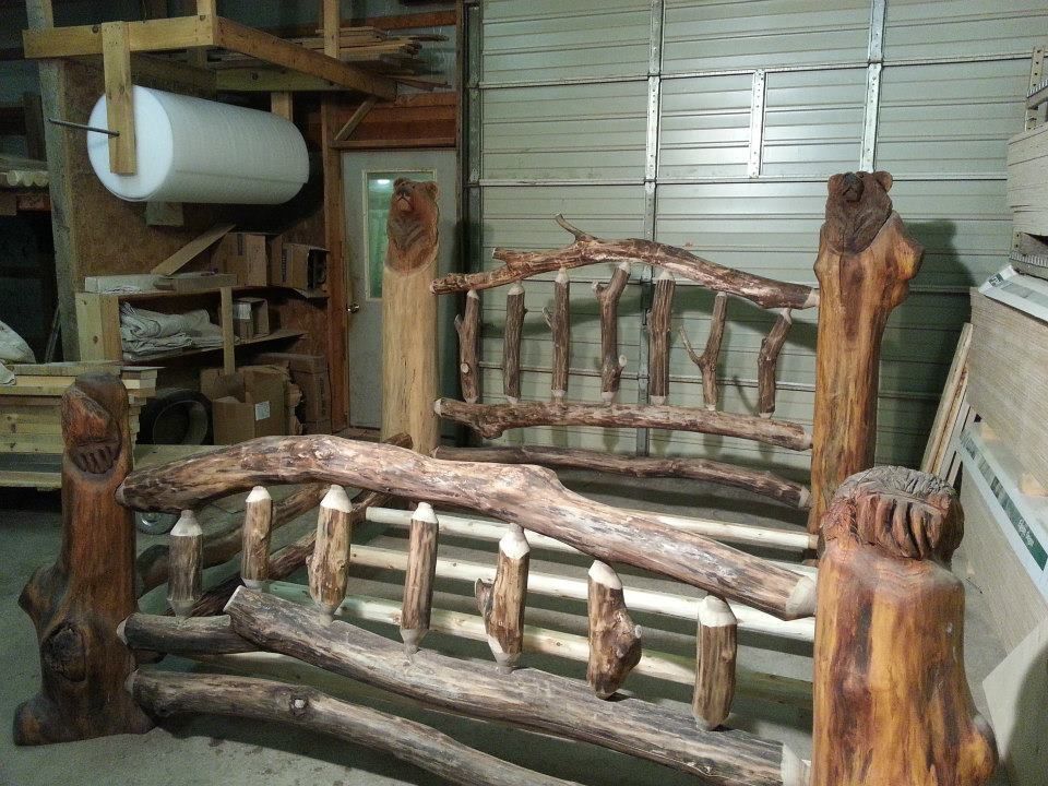 Bear Log Bed By Briar Hill Rustic Furniture Out Of Leeper Bear Log Bed By Briar Hill Rustic Furniture Out Of Leeper Pennsylvania Pinned With Pinvolve