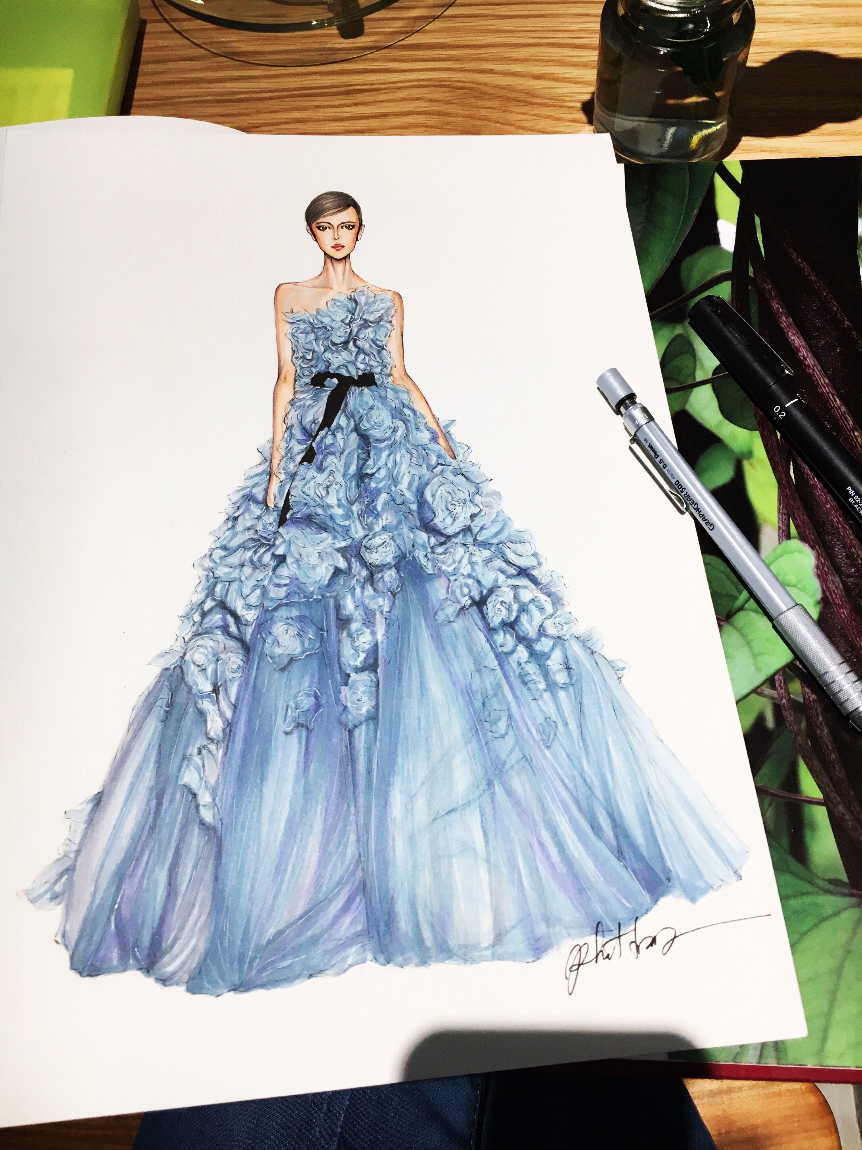 44678hrgvxsszz Dress Design Sketches, Sketches Dresses, Fashion Design ...