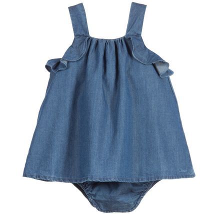 16ssクロエ Chloe ベビー 女の子 デニムワンピース ブルー Moda Kids Moda Roupas De Criancas 16ssクロエ Chloe ベビー 女の子 デニムワンピース ブルー Moda Kids Moda Roupas De Criancas