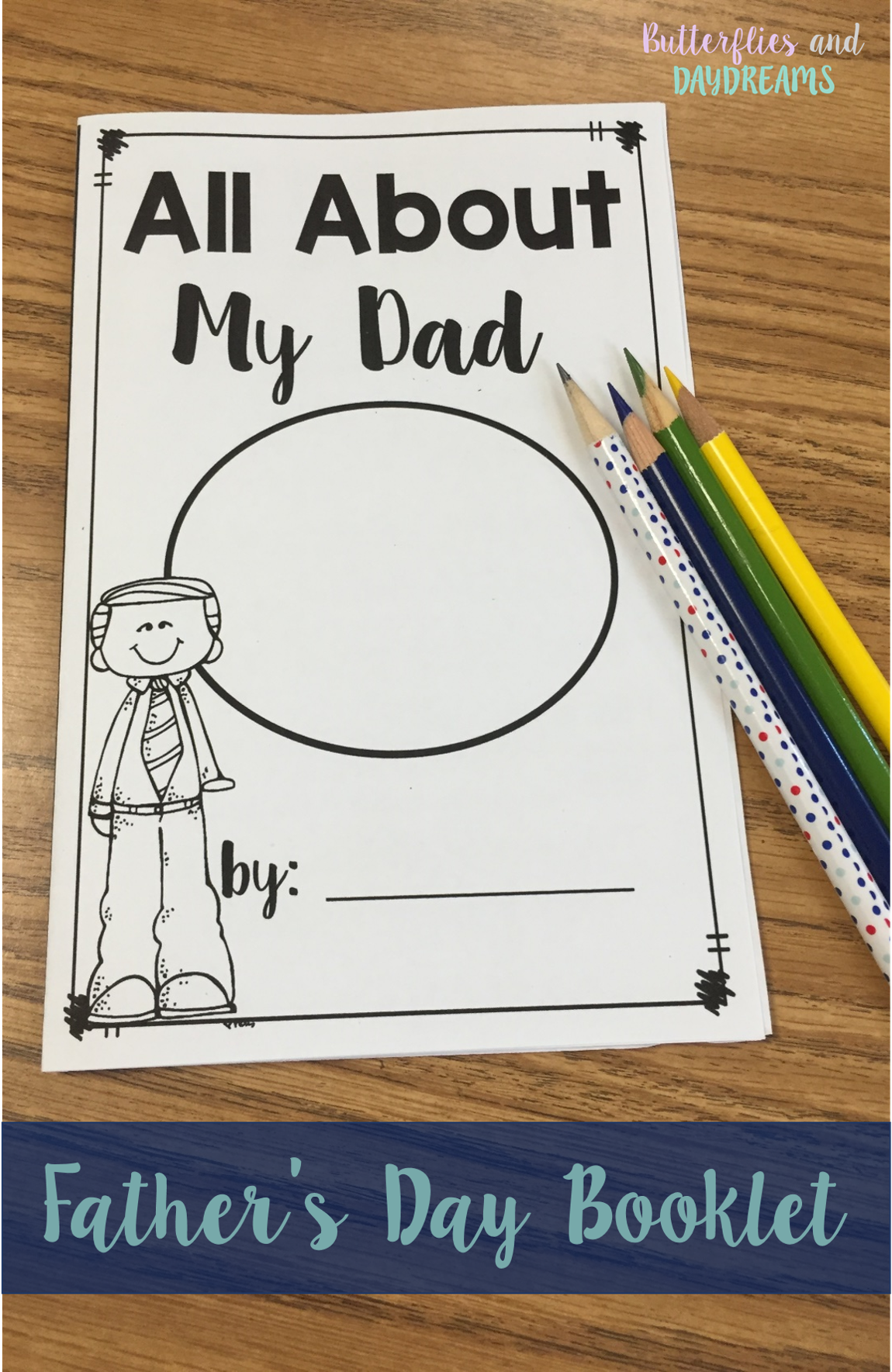 Father s Day Booklet All About My Dad