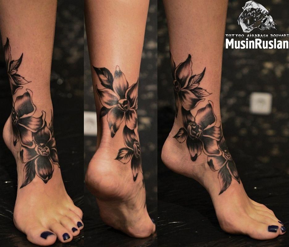 inside foot tattoo Foottattoos Leg tattoos women, Cute