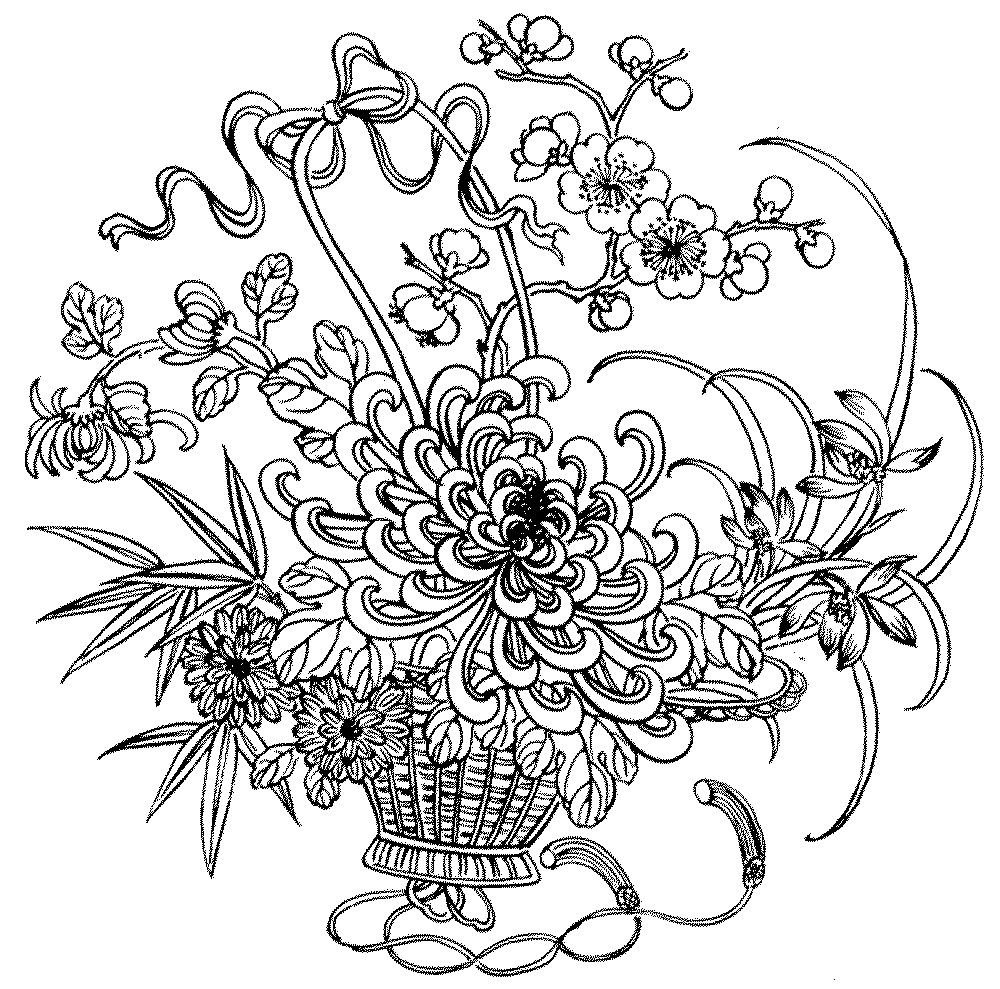 Download Pin on Flower coloring pages