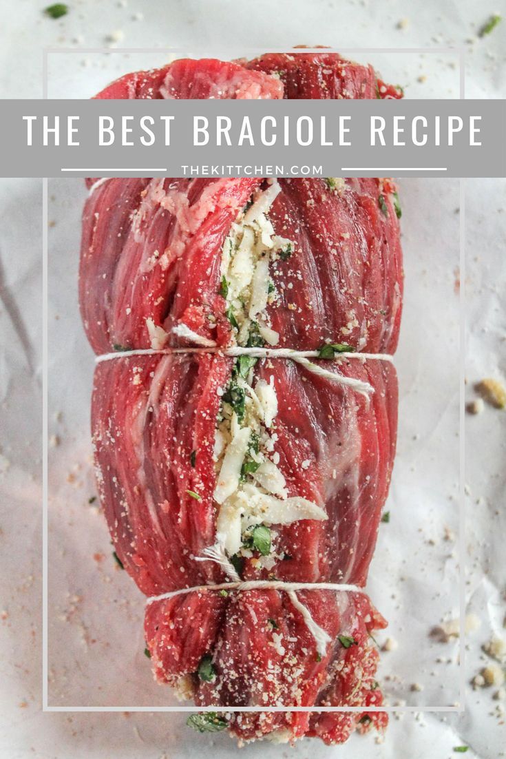 The Best Braciole Recipe | Flank Steak is topped with cheese, herbs, and breadcrumbs, seared, and then roasted in tomato sauce. Let this recipe for Braciole be your secret weapon for hosting a dinner party. #braciole #italianrecipe #dinner Valentines Day Dinner, Food - Beef, Special Dinner, Special Occasion Dinner Recipes, Special Recipes, Beef Dinner, Italian Dishes, Italian Meat Recipes, Italian Foods