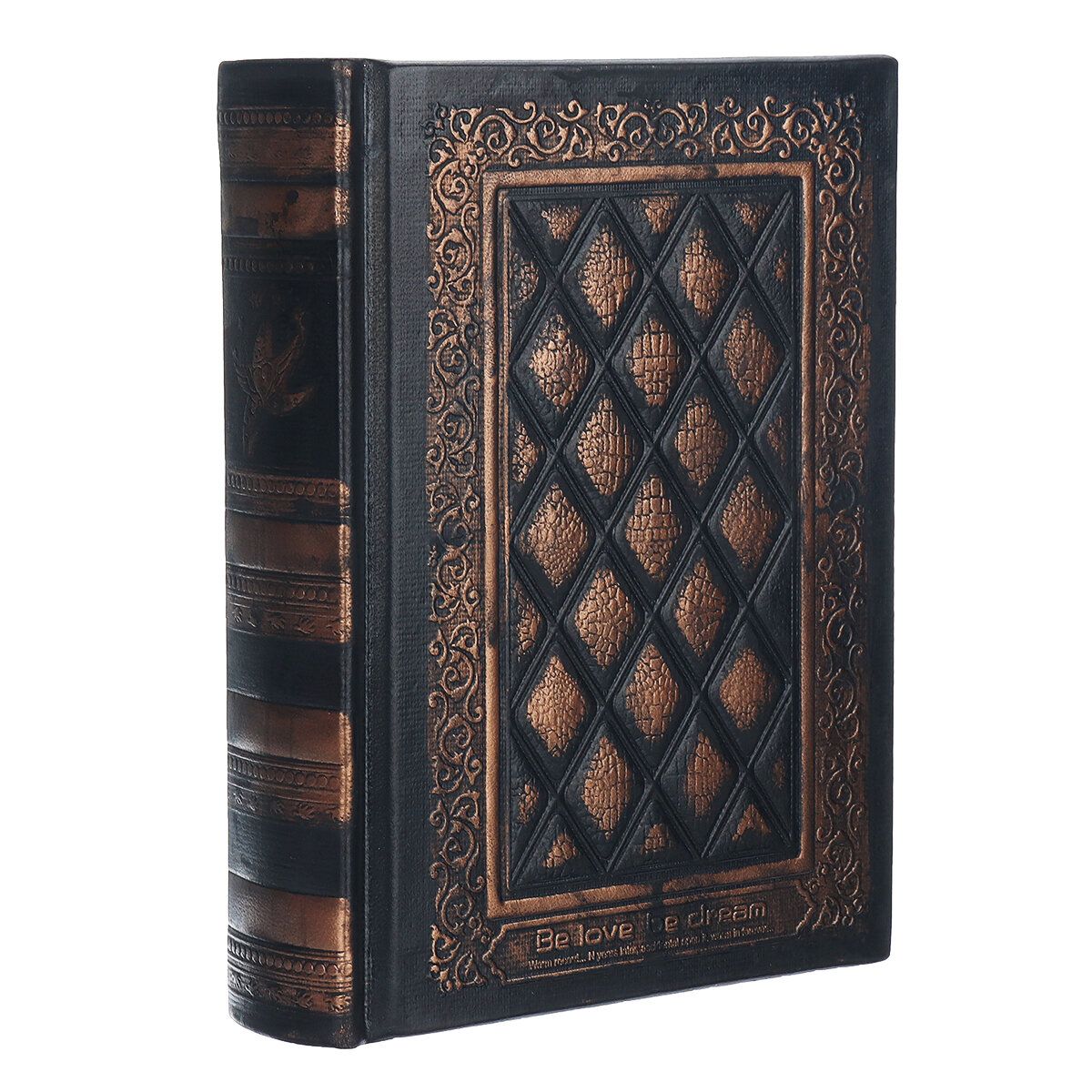 Vintage Classic Black Golden Plaid Notebook Diary Creative S…