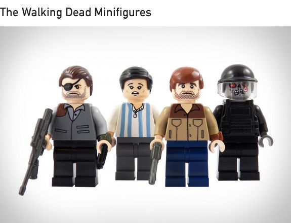 Nuovo LEGO Boy Bambina Punk Rock Band Minifig Torso Busto Walking Dead Zombie
