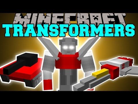 minecraft transformers mod robot tanks planes and cars mod