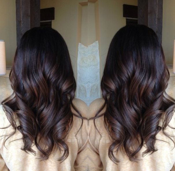 Brunette Balayage As Close You Can Get To What A Natural Brunette Balayage As Close You Can Get To What A Natural Highlight Would Look Like