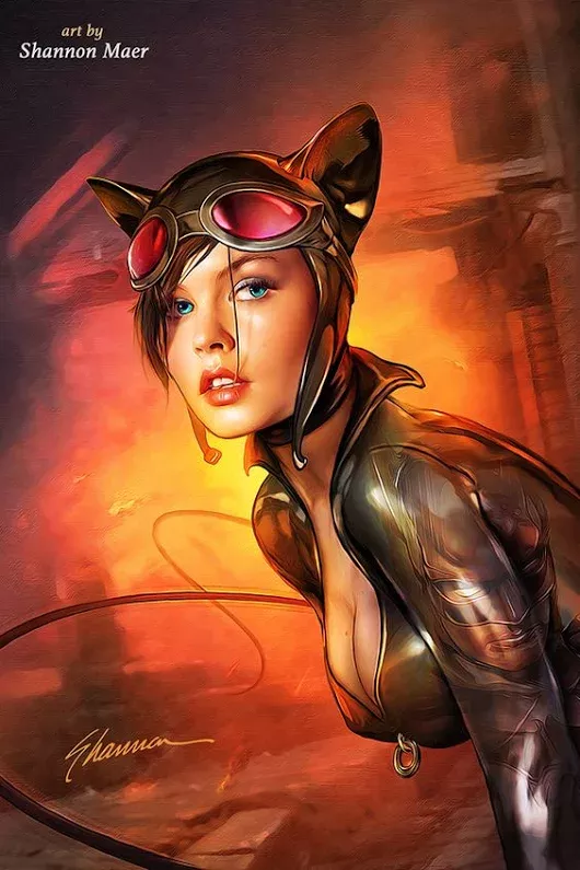 catwoman art by shannon