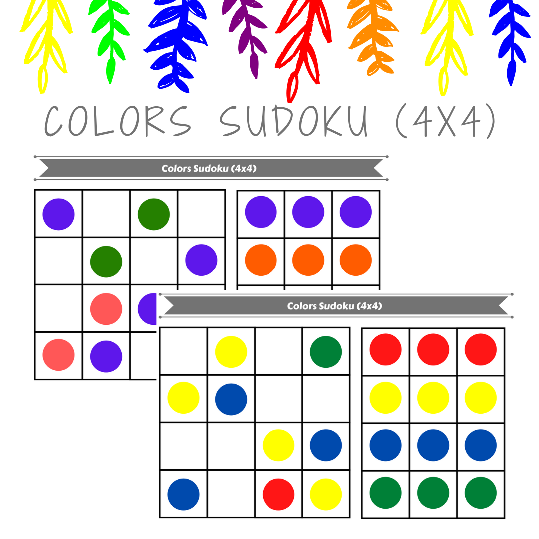 4 by 4 color sudoku