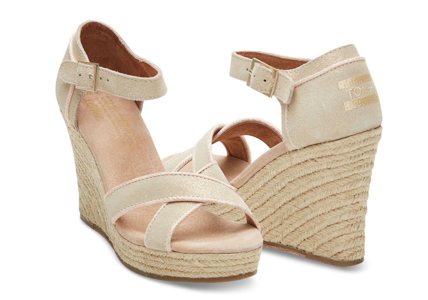toms strappy wedge