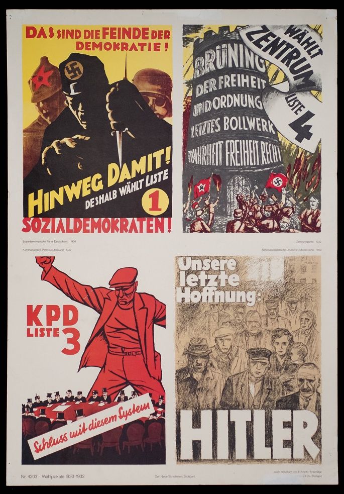 election posters 1930 1932