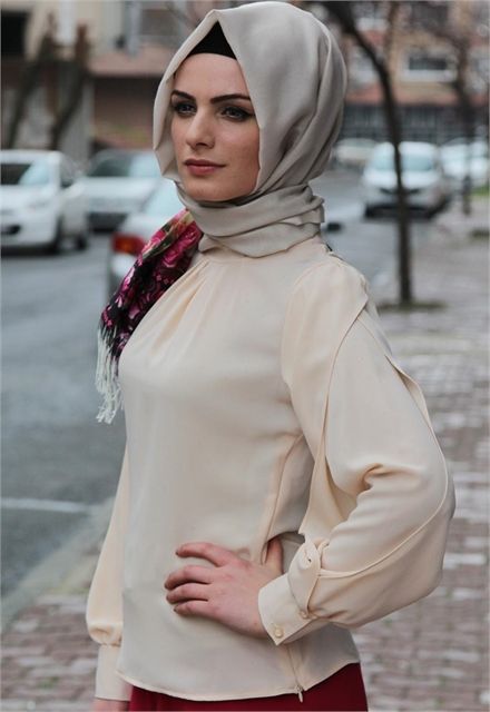 Tuna Kol Ya Rtmaa La Ga Mlek Pudra 4305 Fashion Hijab