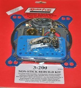 Quick Fuel3-200 For Holley 4160 Carburetor Rebuild Kit 390 600 750 CFM 1850 3310
