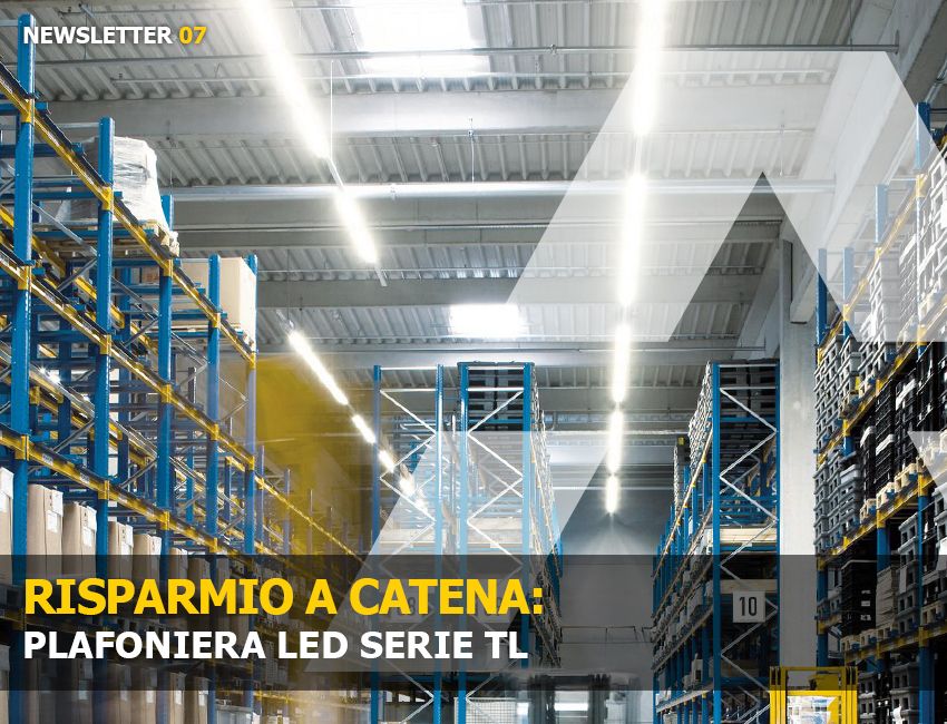 Plafoniere Industrial Style : La plafoniere led serie tl rappresenta una soluzione ottimale ed
