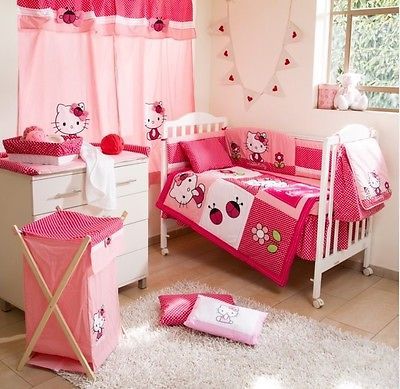Pin By Nursery Ideas On Hello Kitty Nursery Nursery Bedding Sets