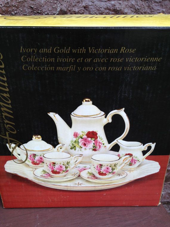 Mini Tea Set Victorian Rose Formalities Baum Brothers Imports, NY 10 ... Mini Tea Set Victorian Rose Formalities Baum Brothers Imports, NY 10 ...