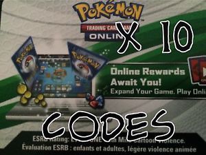 10x Pokemon Ancient Origins Code Cards for Pokemon TCG Online Booster Packs