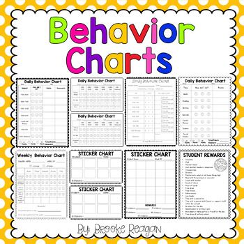 behavior charts editable school behavior chart positive behavior charts for middle school