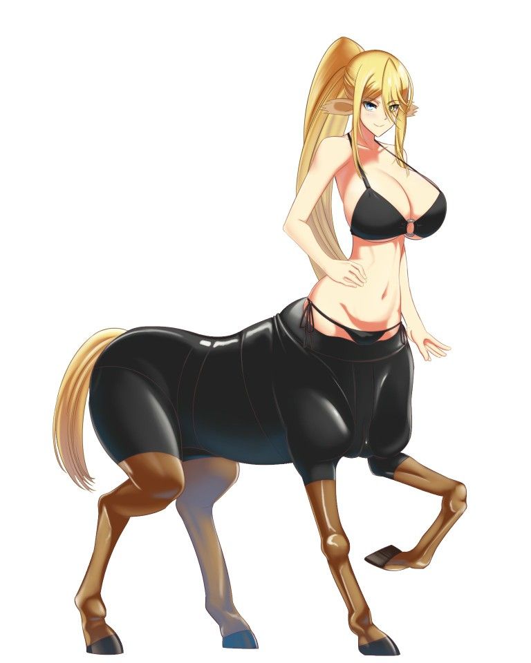 Anime girl with horse