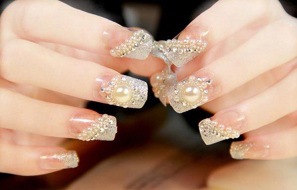 Diseños De Uñas Para Novias Cindys Pinterest Nail Designs Diseños Uñas Para Novias De Con Piedras Brillantes Clic Follow Unete Al Club Nailart Uñasdemoda