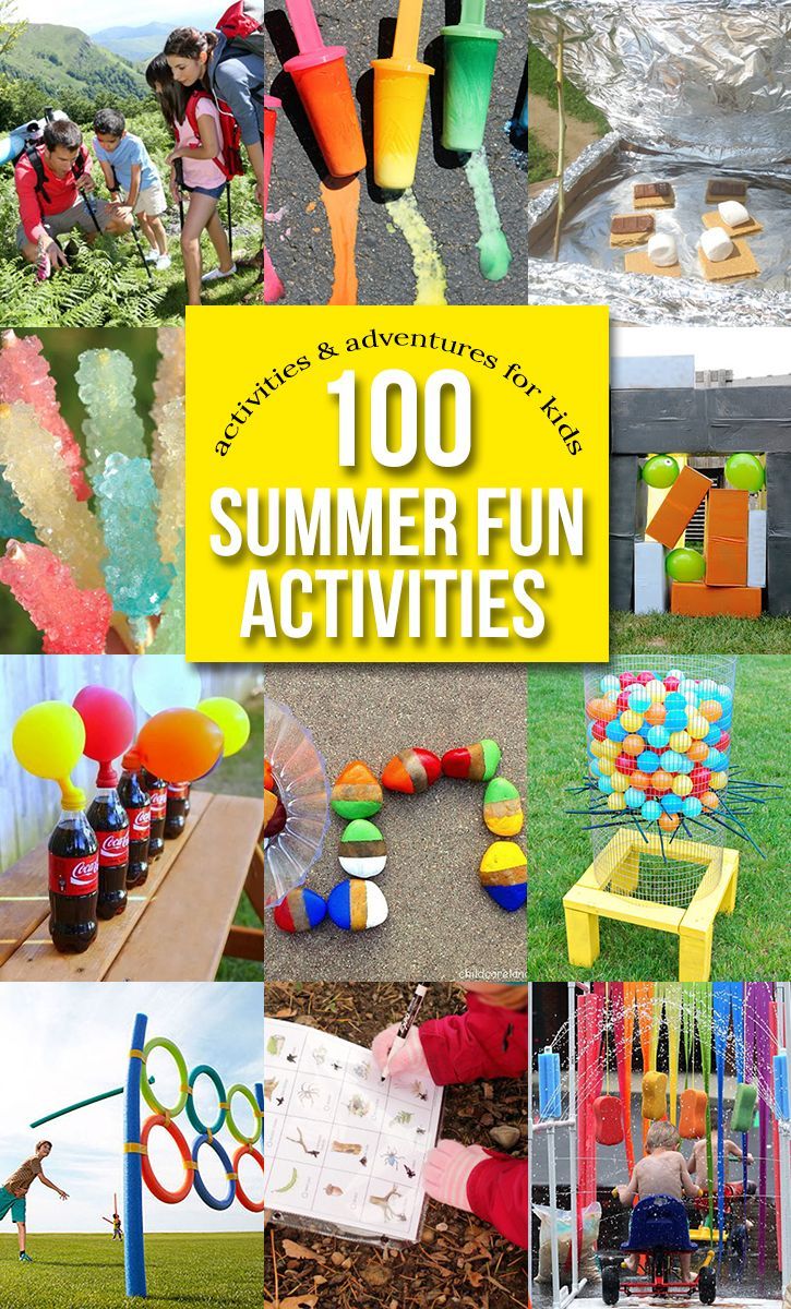 100 Ways to Have Fun With Kids Outside Занятия для детей летом