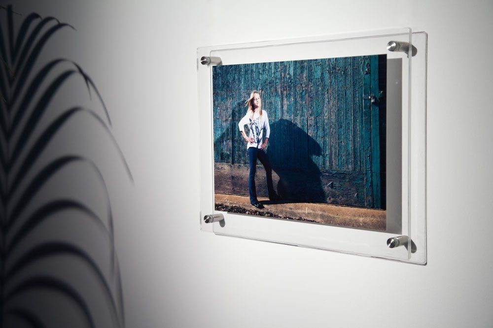 Wall Mounted Clear Acrylic Photo//Certificate Frame Two Sizes Available