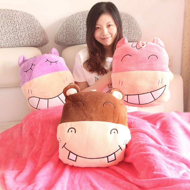 hungry hippo pillow pet