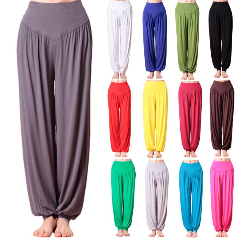 LADIES WOMEN/'S HAREM TROUSERS ALI BABA LONG BAGGY PANTS HAREEM LEGGINGS
