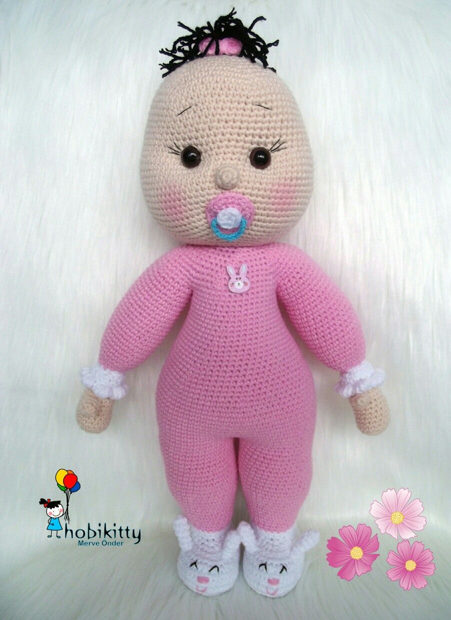 Cute Baby Amigurumi Orgu Uykucu Bebek Hobikitty Bebek Amigurumi Oyuncak Bebek Bebek Oyuncaklari