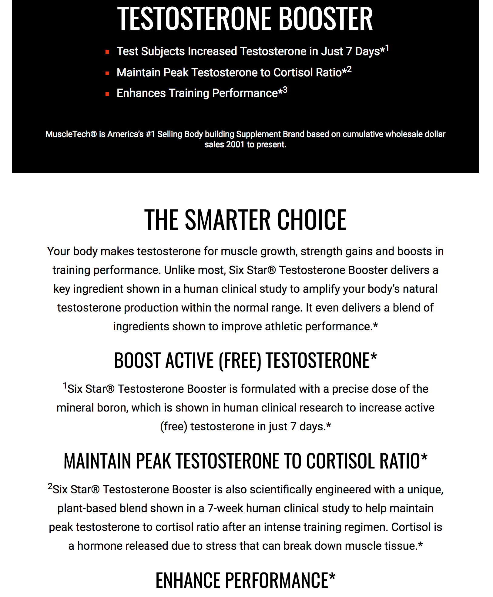 Six Star Testosterone Booster Ingredients Six Star Testosterone Booster Ingredients