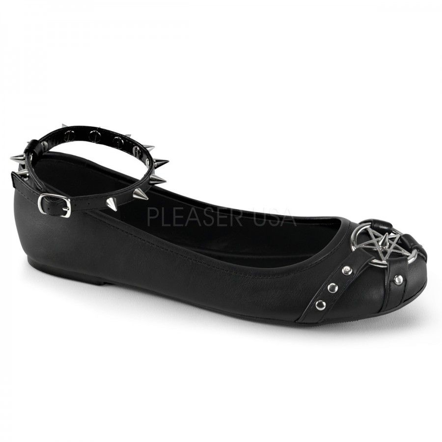 goth ballet flats