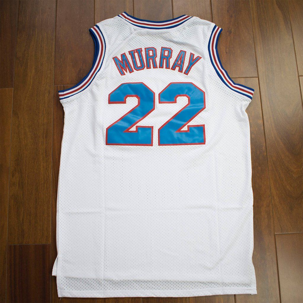 Bill Murray 22 Space Jam Jersey Shirt Squad looney Tune Movie Basketball