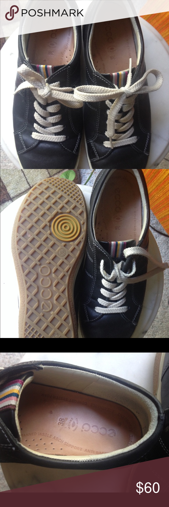 ecco navy sneakers