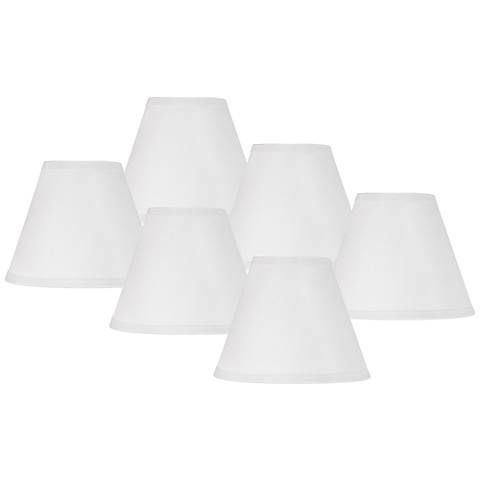 Set of Six Chandelier Shades 6 Set of Six Chandelier Shades 6