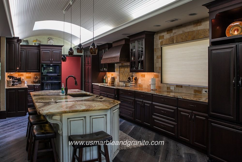 Sherman Project (With images) | Marble granite, Kitchen ...
