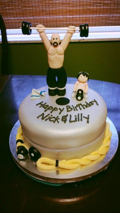 Crossfit Cake For Daddy And Daughter Cakes Crossfit Cake Cake