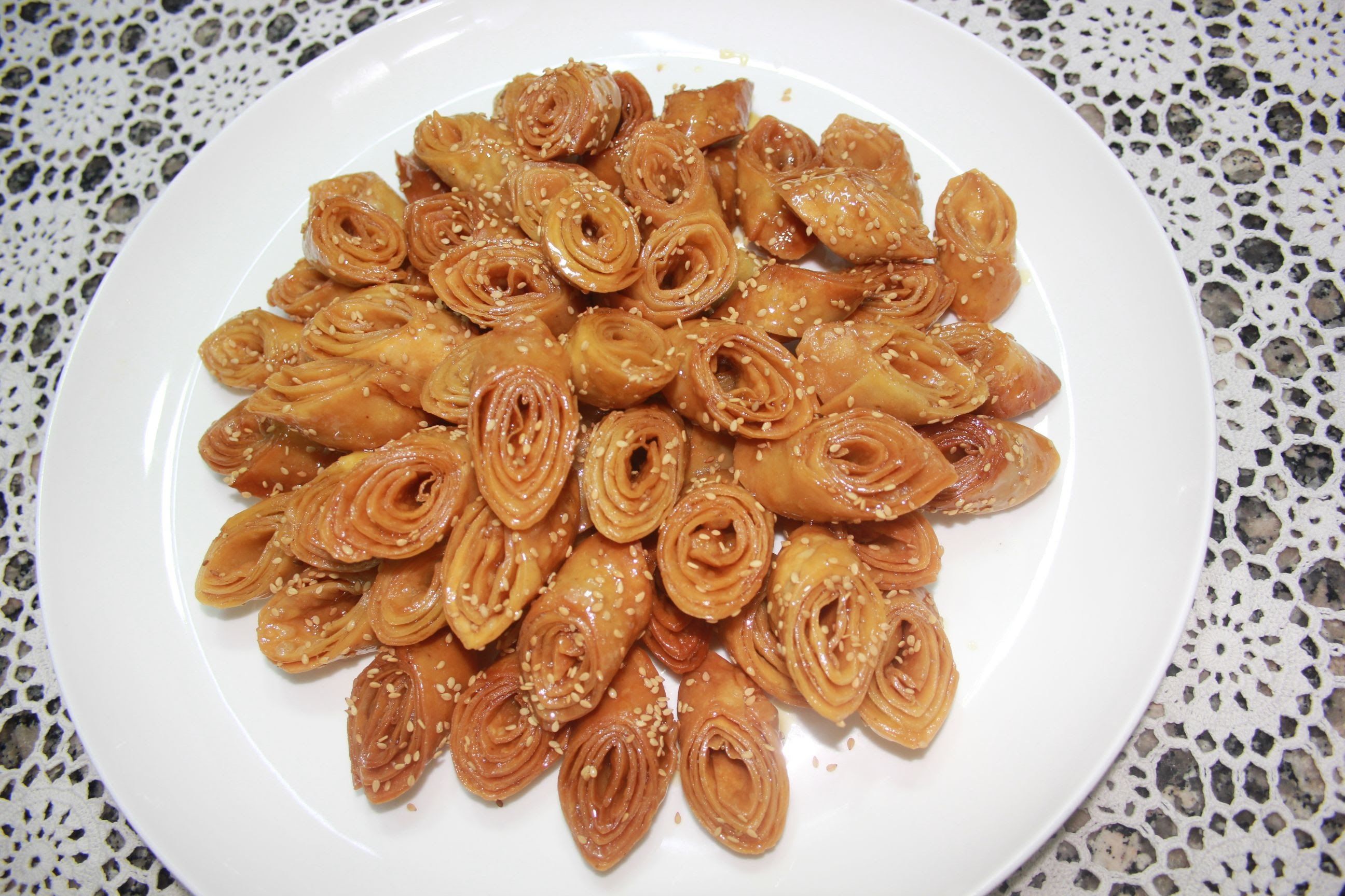 حلوة لسان الطير Cooking Food Almond