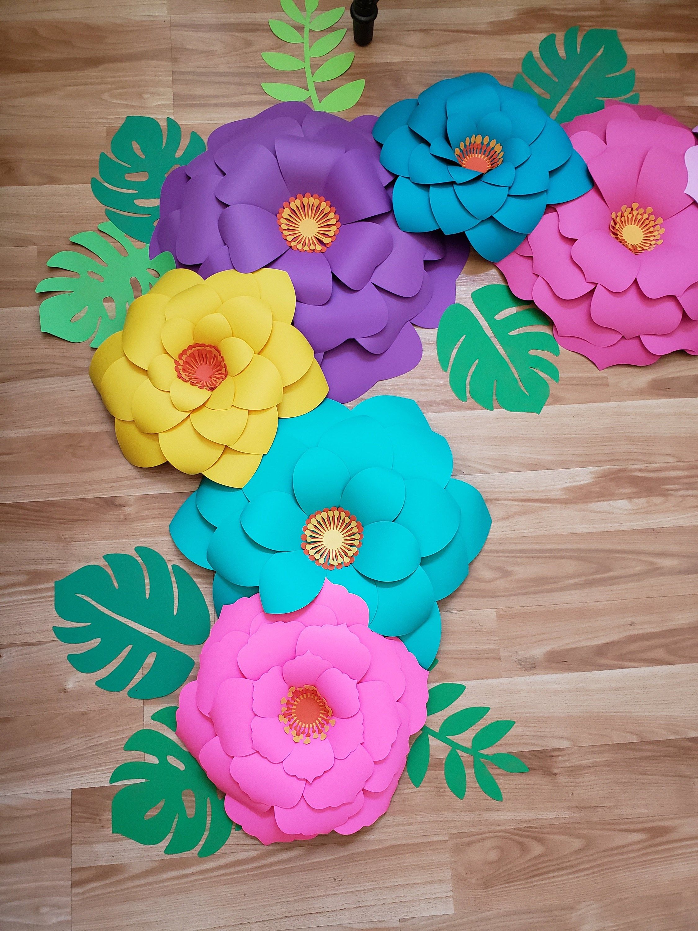 Download 50 SVG Paper Flower Templates Petal Templates A01-A50diy ...