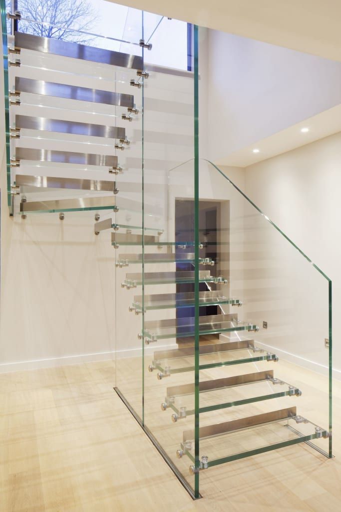 Instalacion Acristalamiento Hueco Escalera Y Puerta Cristal Abatible Escalera Instalacion Cristales