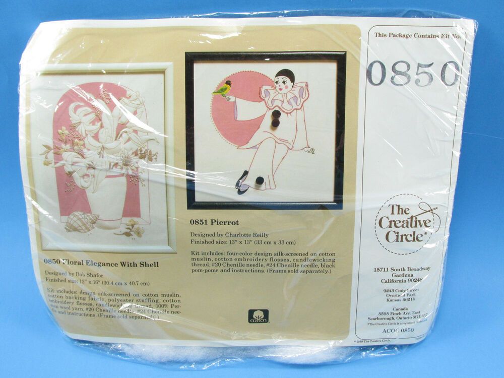 The Creative Circle Floral Elegance with Shell Kit Candlewicking