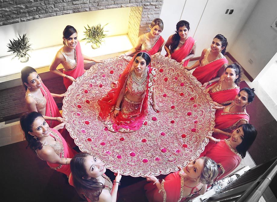 A red lehenga completely covered with intricate gold floral motifs for this WeddingSutra bride. Photo Courtesy- PPI #WeddingSutra #bride #indianbrides #wedding #indianwedding #lehenga #red #gold #flowers Indian Wedding Couple Photography, Indian Wedding Photography Poses, Indian Wedding Photos, Wedding Photos Poses, Wedding Pictures, Indian Weddings, Indian Bridal, Bridal Poses, Bridal Shoot