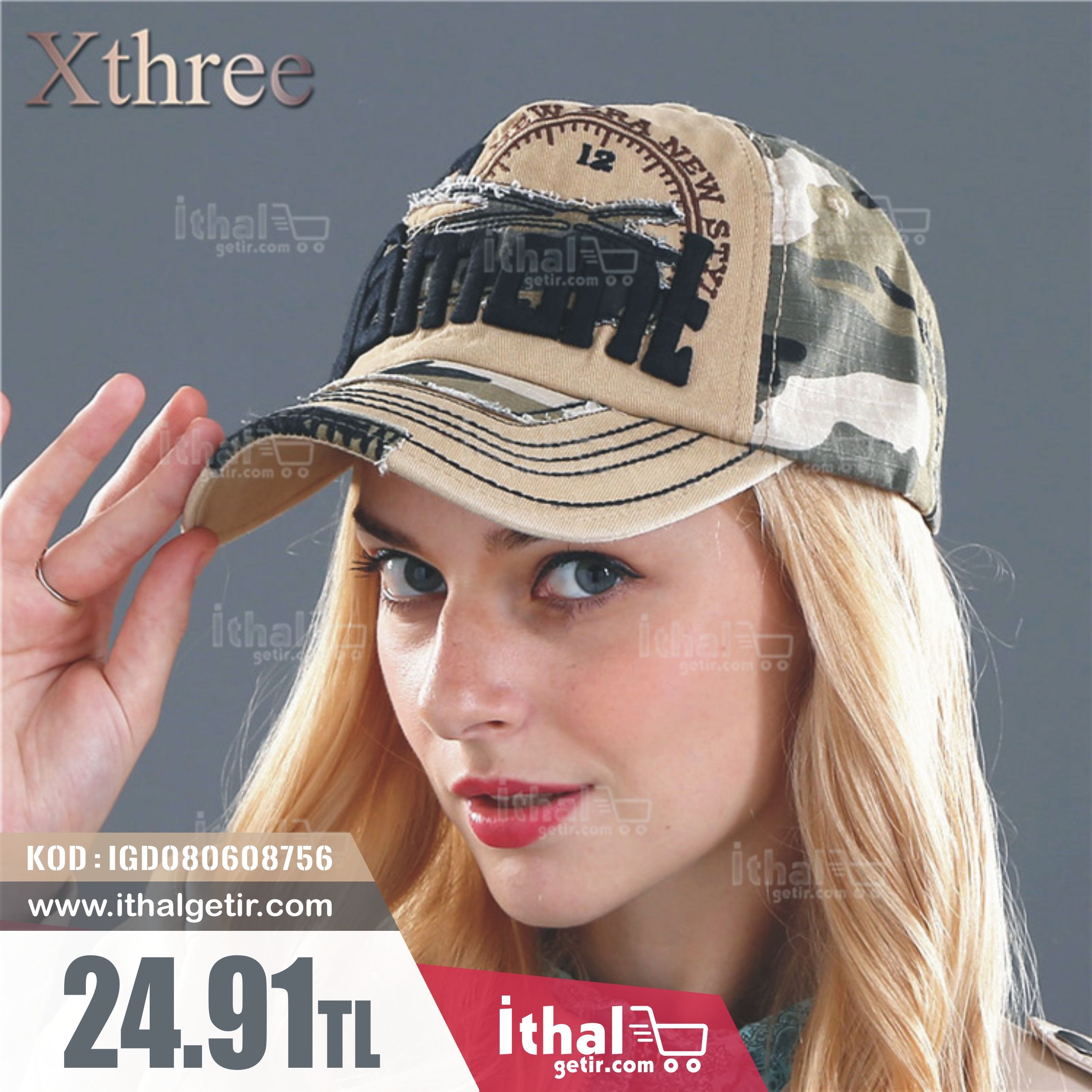 Xthree Beyzbol Sapkasi Modelleri Igd080608756 24 91tl Ithalgetir Com Beyzbol Sapkasi Beyzbol Sapka