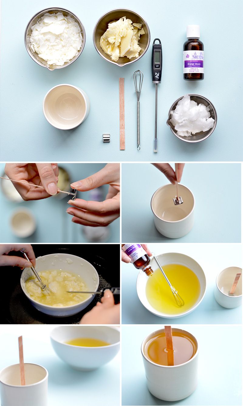 DIY / Tuto : Recette de bougie de massage 100% naturelle et vegan Making Candles Diy, Homemade Candles, Diy Homemade, Diy Wax Melts, Candle Wax Melts, Candles Crafts, Diy Candles, Creation Bougie, Diy Aromatherapy Candles
