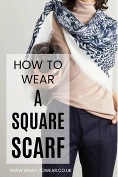 Square Silk Scarf Tying, Square Scarf How To Wear A, Square Scarf Outfit, Ways To Wear A Scarf, Large Silk Scarf, How To Wear Scarves, Knit Scarves, Scarf Wearing Styles, Scarf Styles
