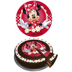 Disque en azyme Minnie rose 20 cm Décoration gateau anniversaire -  Cdiscount Maison