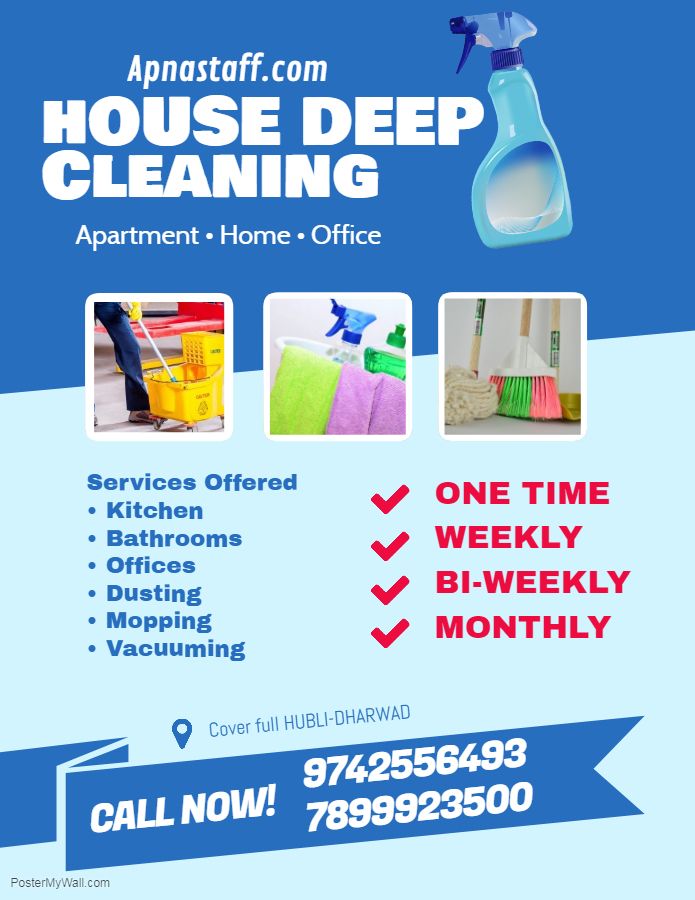 house deep cleaning services is available for your apartment cleaning business