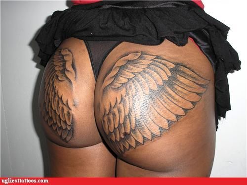 Fat tattooed ass