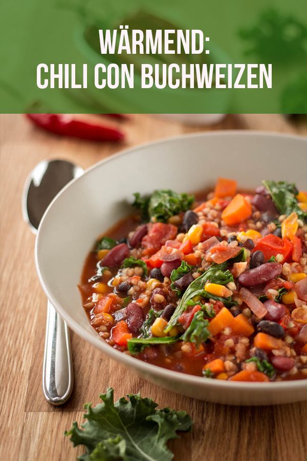 Veganes Chili von Buchweizen #veggiechilirecipe